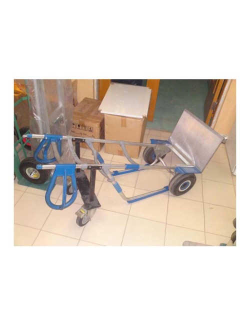 עגלת אלומיניום גלגל גומי אקספרסו DH-112